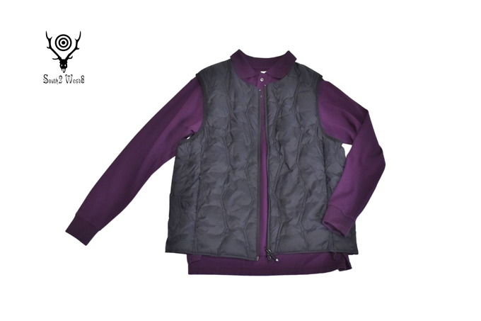 SOUTH2 WEST8 X TAION INNER DOWN VEST / BLACK | South2 West8