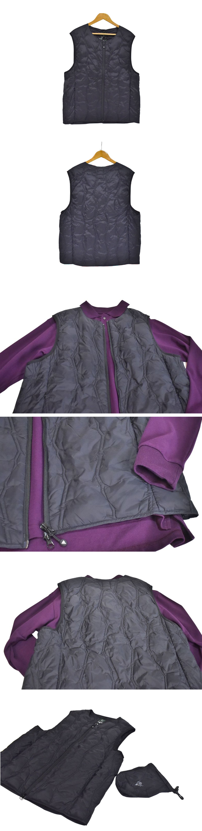 SOUTH2 WEST8 X TAION INNER DOWN VEST / BLACK | South2 West8