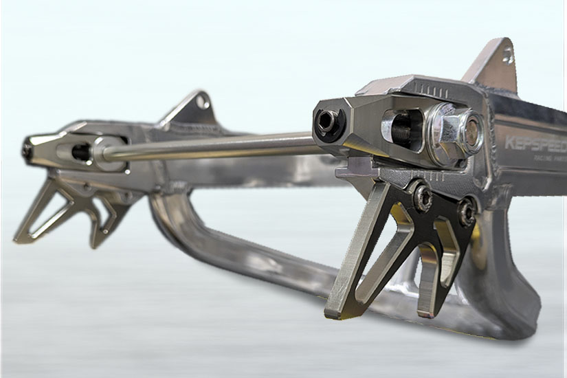 KEPSPEED製 モンキー用 スタビ付アルミワイドスイングアーム typeWG2F