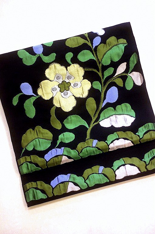 西陣織九寸名古屋帯/花壇 洛風林