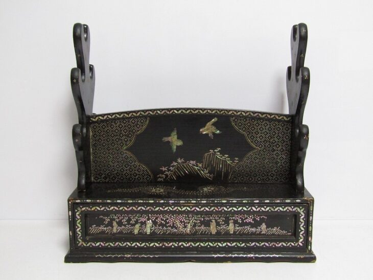 時代 螺鈿 刀掛け 骨董品 甲冑 屏風など 【埼玉県熊谷市】 ｜骨董品