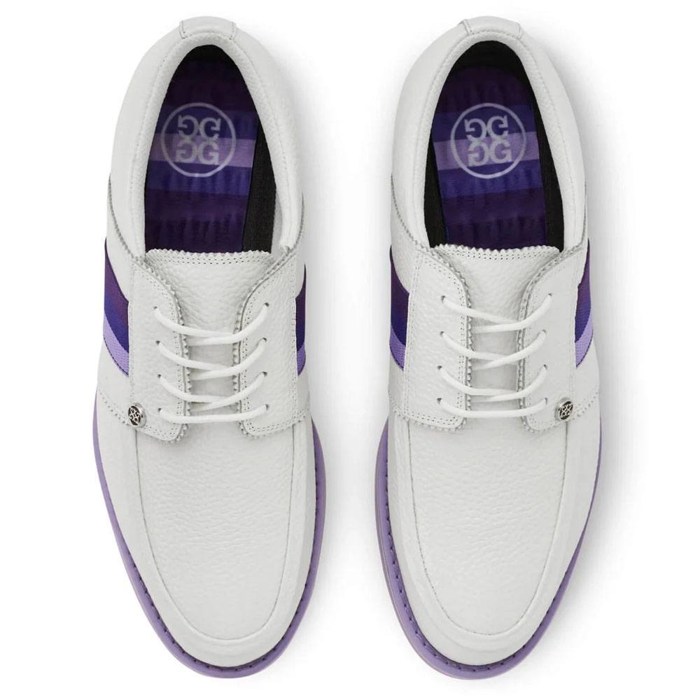Gfore Grosgrain Gallivanter Spikeless Golf Shoes Snow/Amethyst