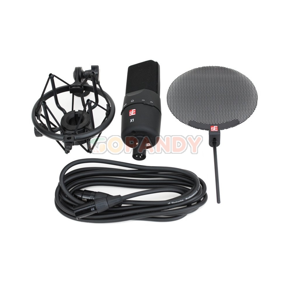 sE Electronics X1 Vocal Pack with Shock Mount, Pop Shield & Cable