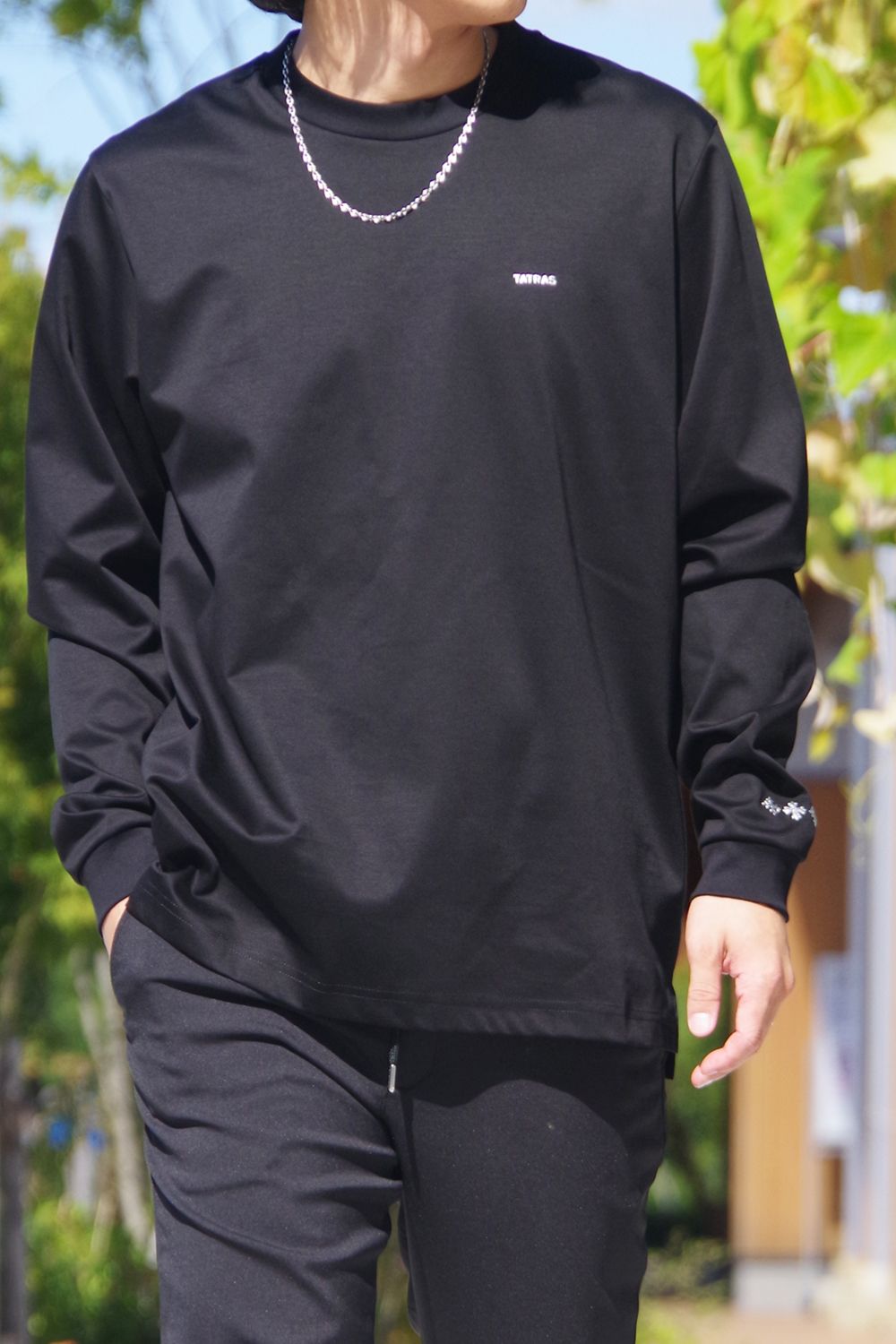 TATRAS - SICADO (シカード) / ロゴ クルーネック 長袖 Tシャツ