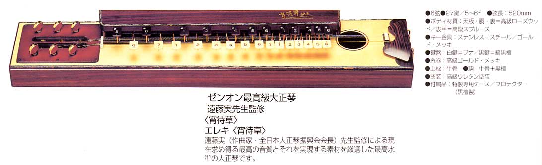 極美 全音 大正琴 冴 ハードケース付 極美 全音 大正琴 冴 ハードケース付