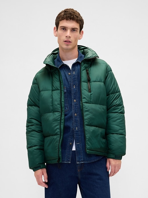 Recycled Heavyweight Puffer Jacket | Gap