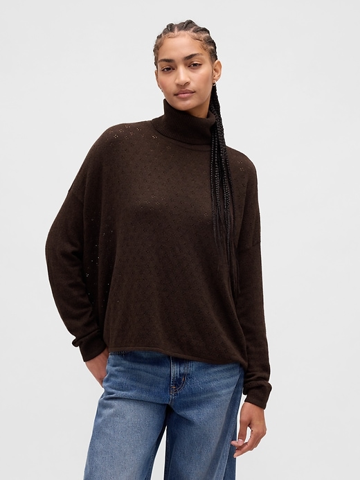 Oversized Pointelle Turtleneck | Gap