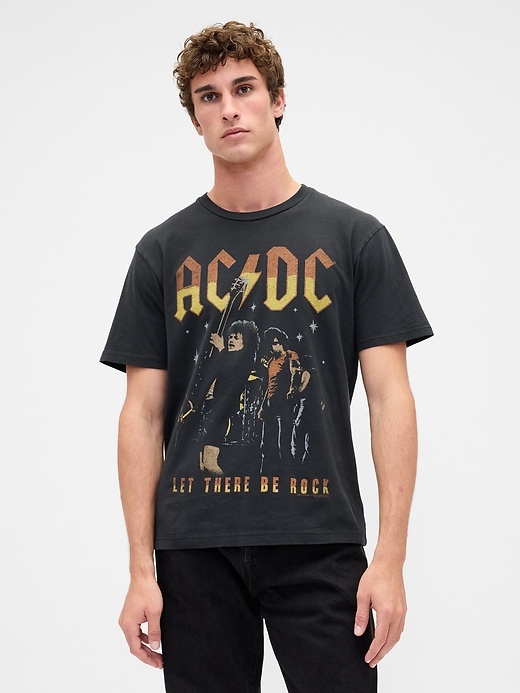 AC/DC Relaxed Graphic T-Shirt | Gap