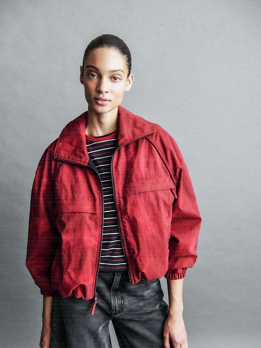 Stranger Things Flannel-Lined Track Jacket | Gap