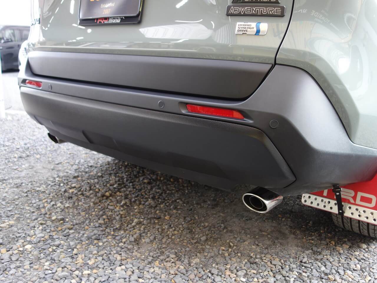 トヨタ RAV4 前後バンパ―スキッドパネル ラプターライナー塗装 東京都