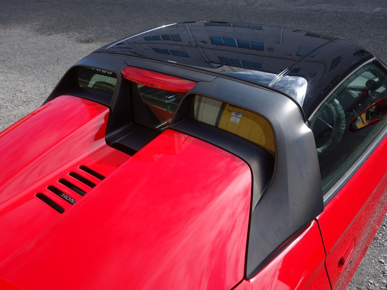 ホンダ S660 ロールバーガーニッシュ シボ消し＆つやありブラック塗装