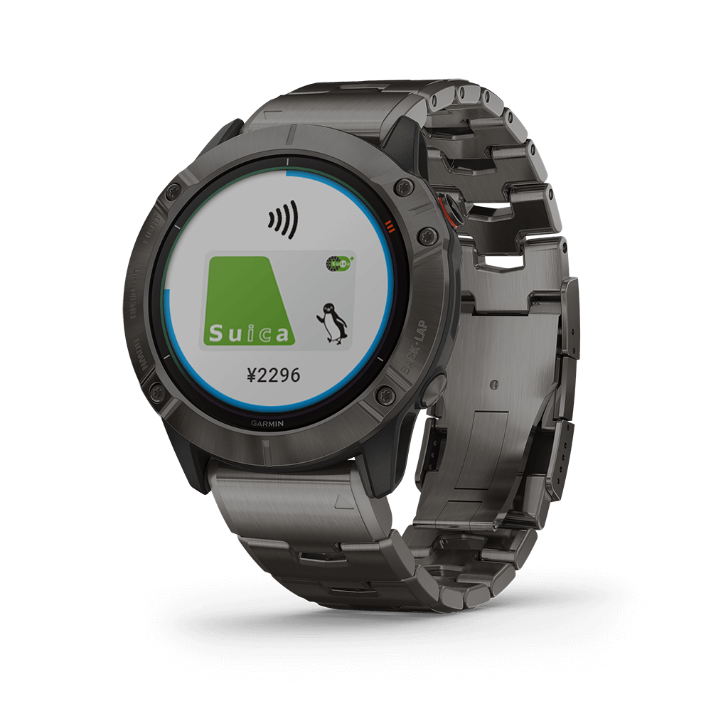 fēnix 6X Pro Dual Power Ti Black DLC | スポーツ＆アウトドア