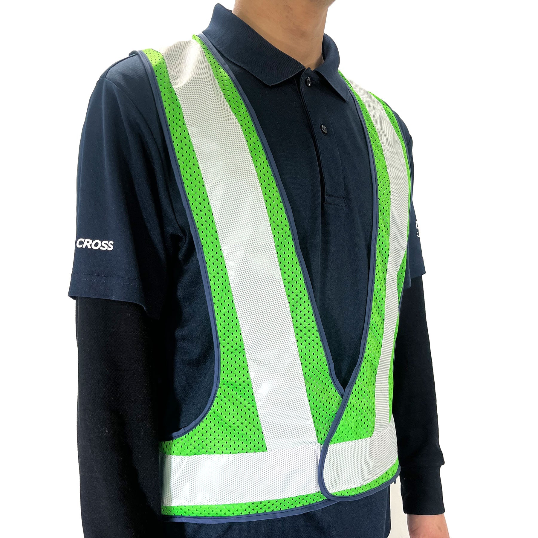ソフトセーフティベスト グリーンメッシュ／白反射 – GREEN CROSS