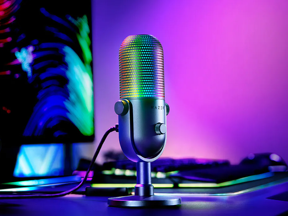 RGBライティング搭載のゲーム配信向けマイク「Razer Seiren V3 Chroma