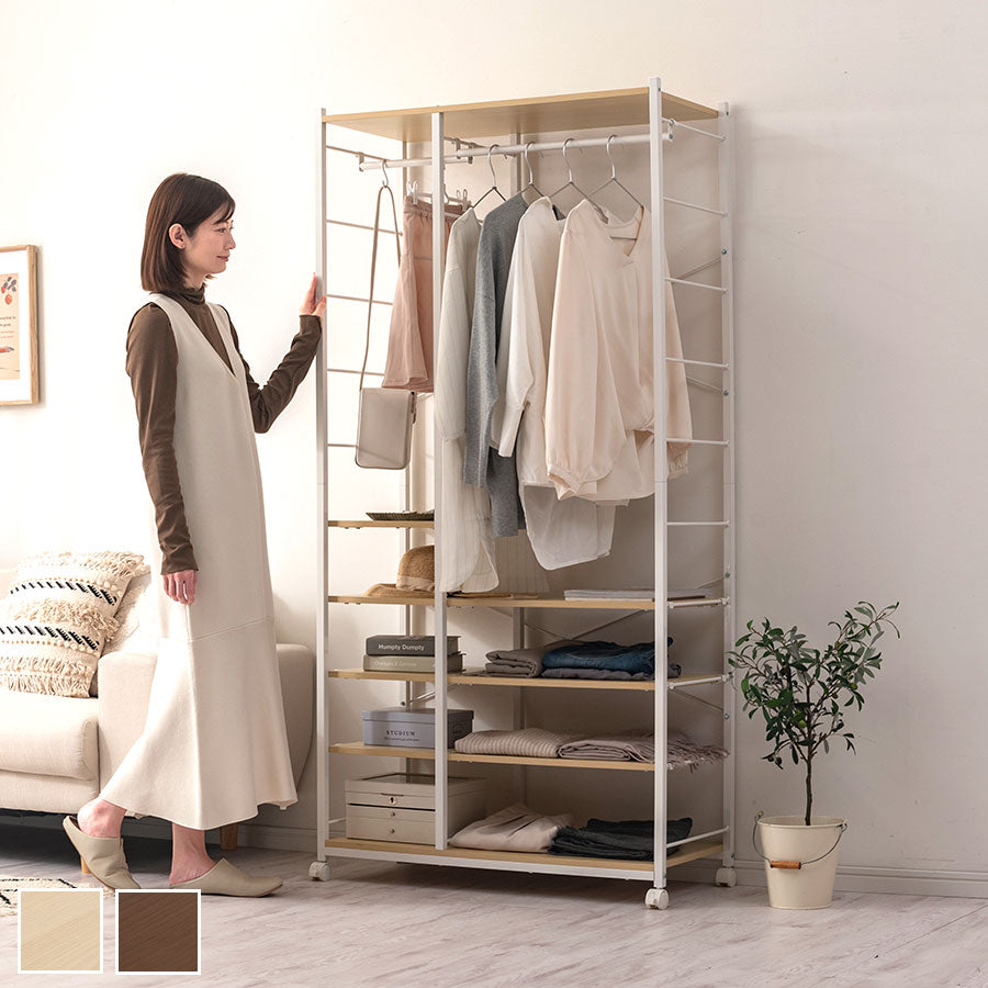 ハンガーラック ハイタイプ 衣類収納 おしゃれ ぼん家具 LRA001210
