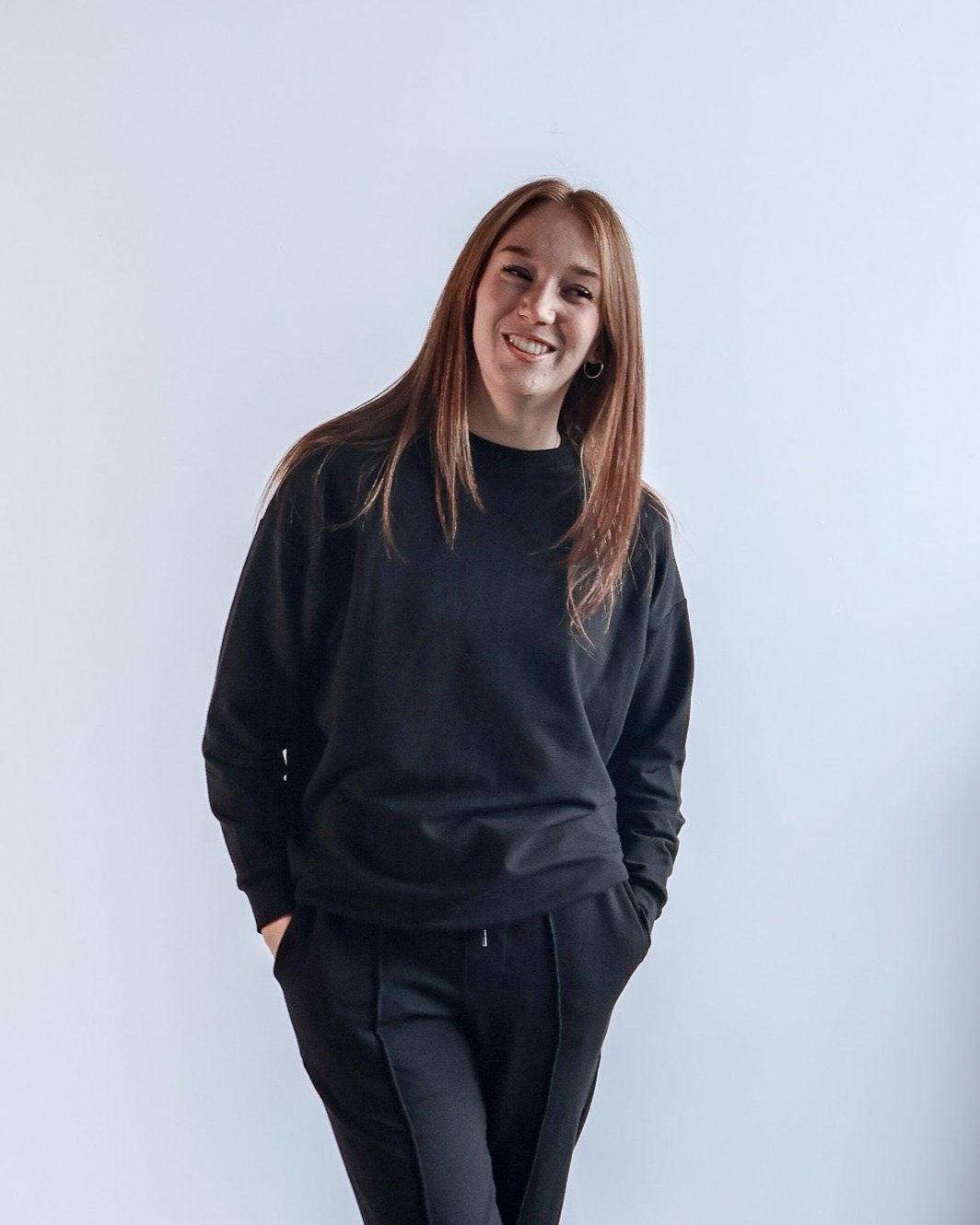 Basic Sweatshirt in Black - Gender Inclusive - Made in Canada