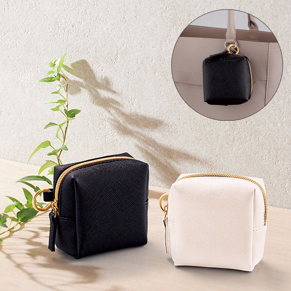 リングカラビナ付きスクエアポーチ｜123798｜商品詳細｜ノベルティ