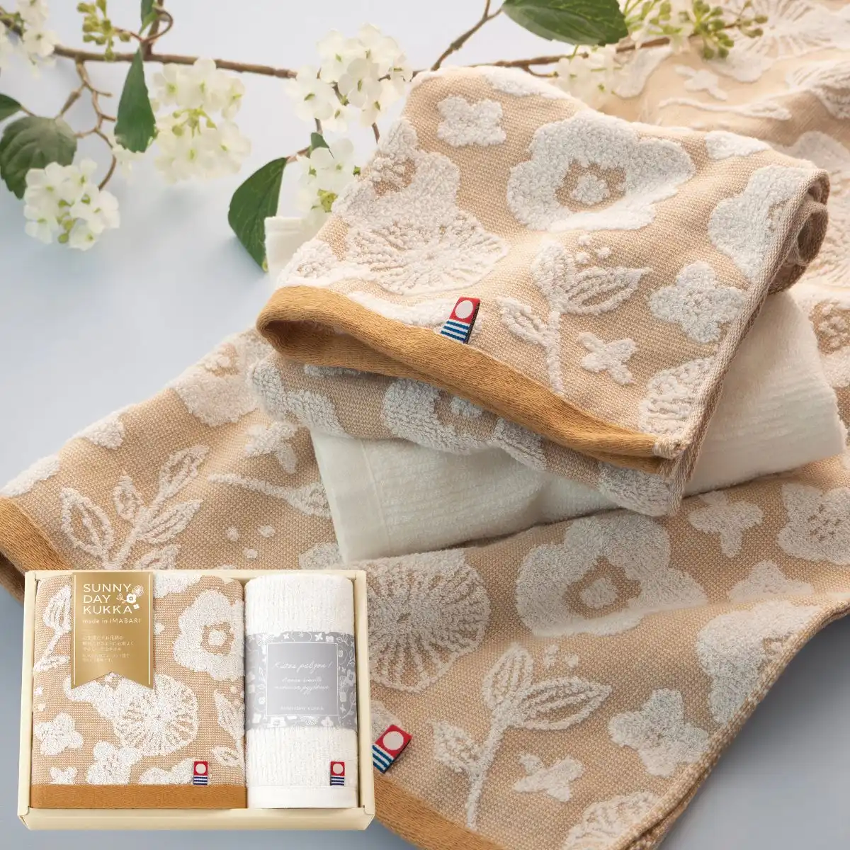 今治タオル サニーデイクッカ バスタオル1枚・フェイスタオル1枚セット