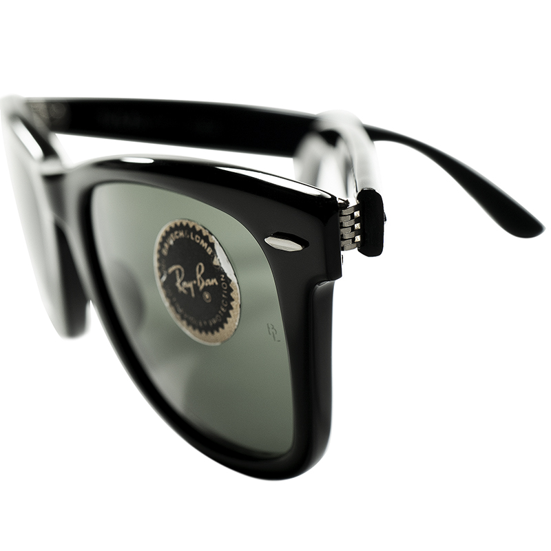 GIG LAMPS 1970s-1980s B&L RAYBAN WAYFARER 1 BLACK size50/22 with