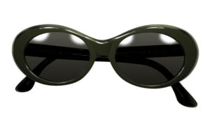 GIG LAMPS 1960s AMERICAN OPTICAL BEWARE OLIVE DRAB FULL-SET