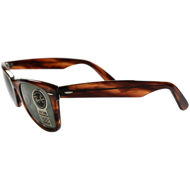 GIG LAMPS 1980s B&L RAYBAN WAYFARER 1 AMBER size50/22 with B&L G15