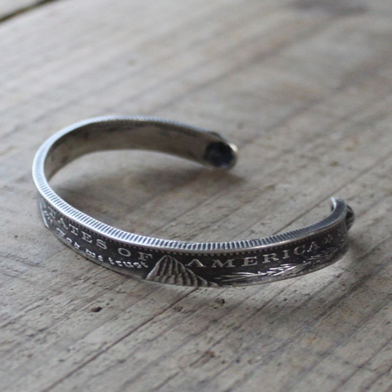 ブレス／コインバングル／モルガンダラー銀貨／silver900／リポウズ