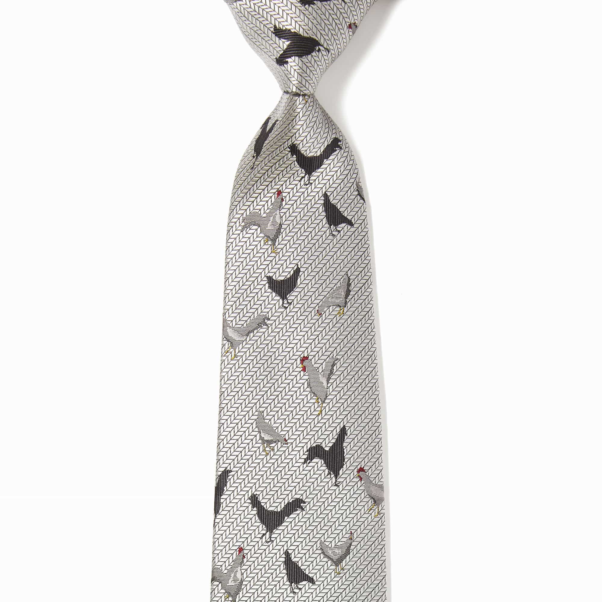 ニワトリ(グレー): ネクタイ | 銀座田屋