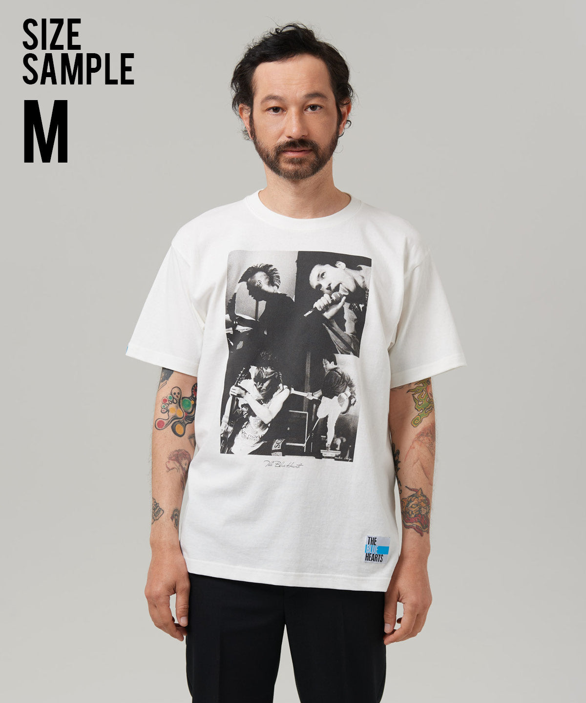 GB0325/BH02 : THE BLUE HEARTS Collage T-Shirt / ザ・ブルーハーツ