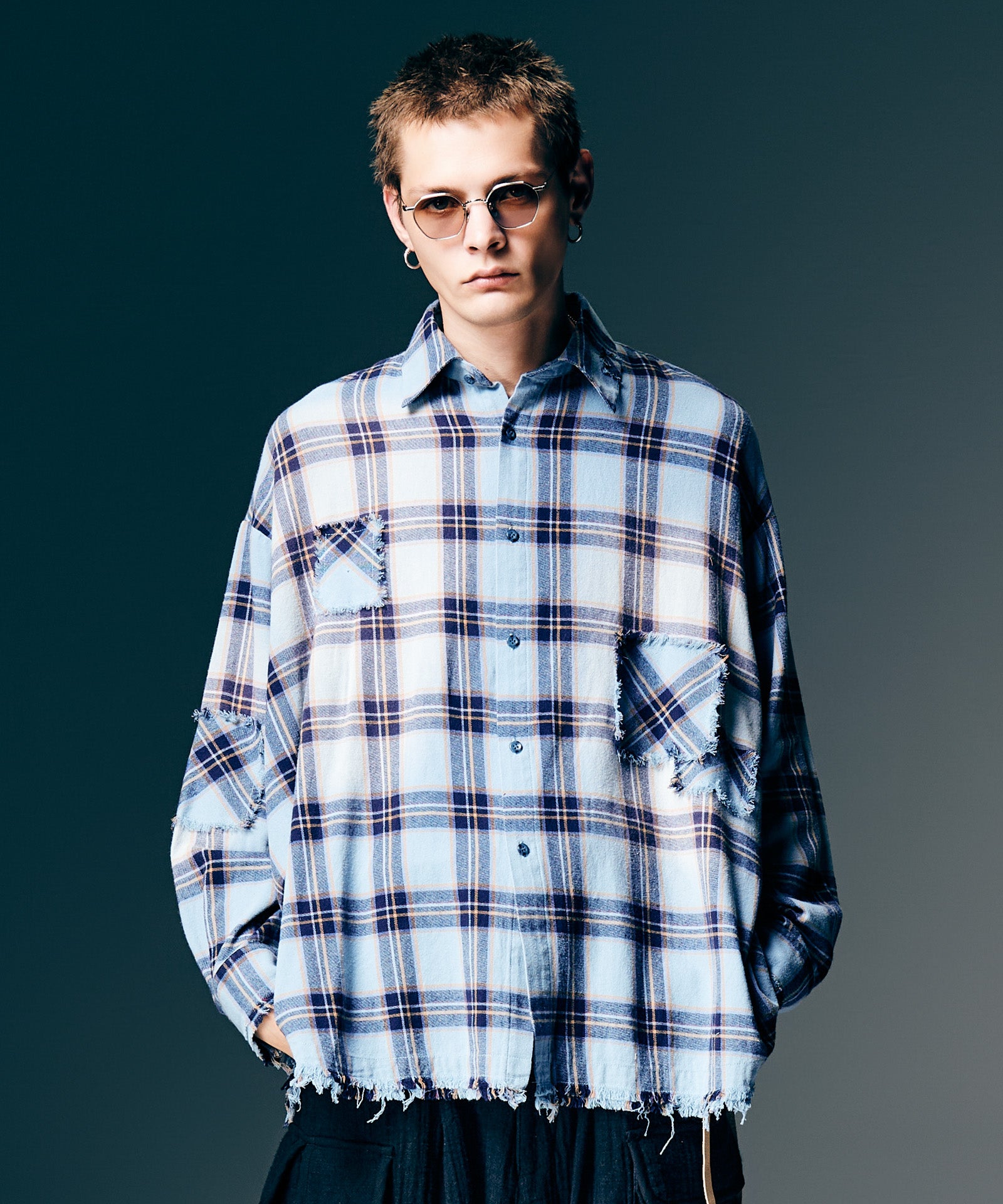 GB0126/SH03 : 4XL Flannel Shirt / 4XLフランネルシャツ | glamb