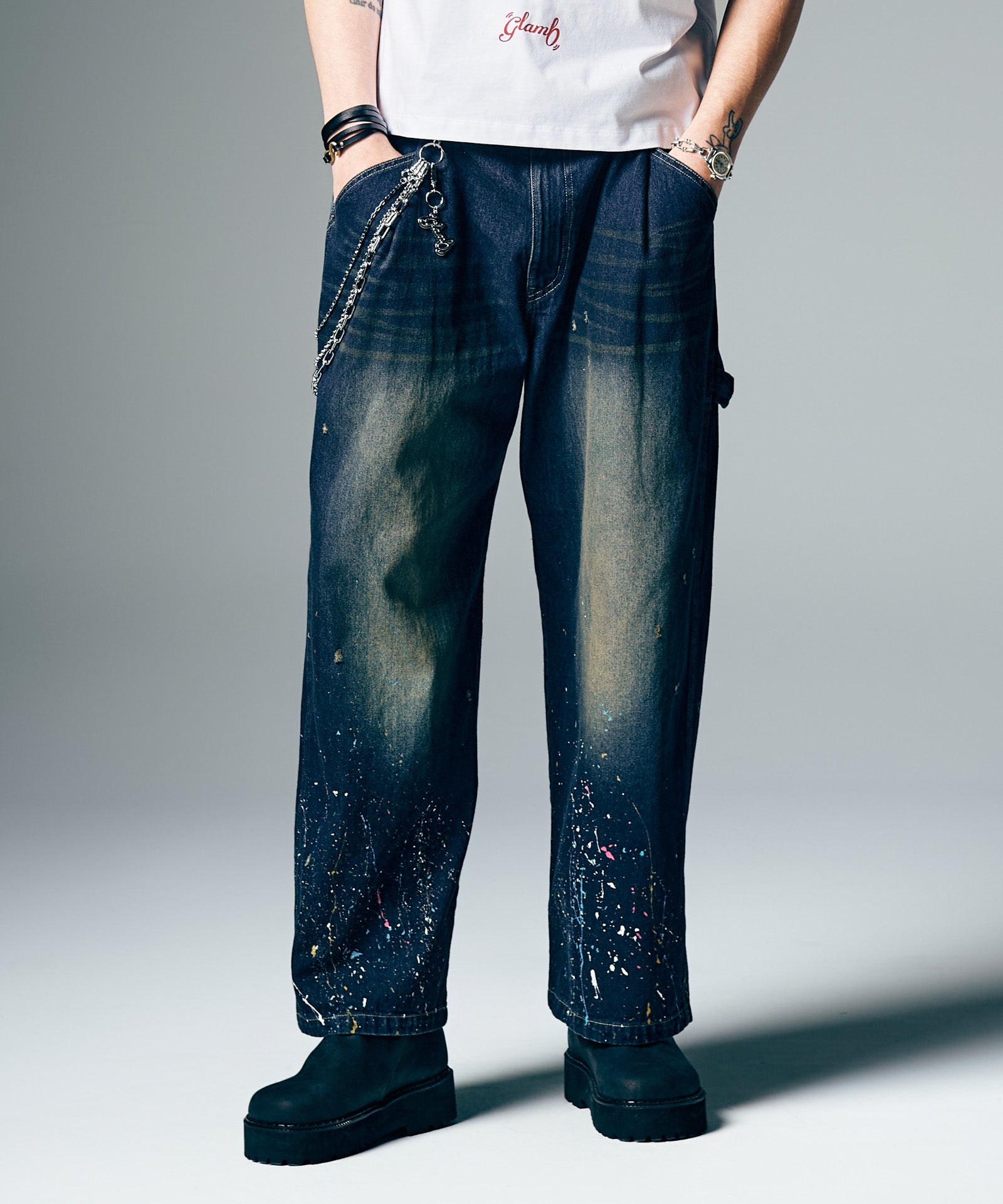 GB0226/P15 : Red Dirt Splash Denim / レッドダートスプラッシュ