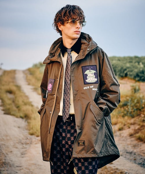 GB0424/JKT05 : Emblem High Neck Mods Coat / エンブレムハイネック