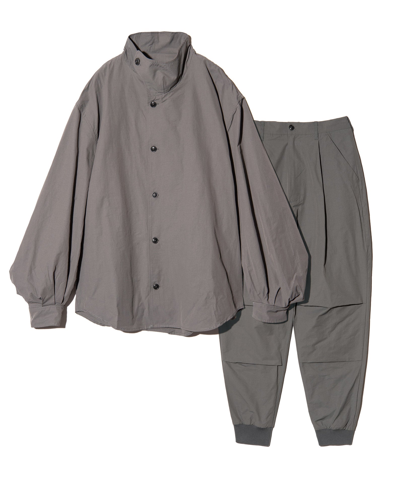 GB0225/ST02 : Deformed Stand Collar Shirt Set Up / デフォーム