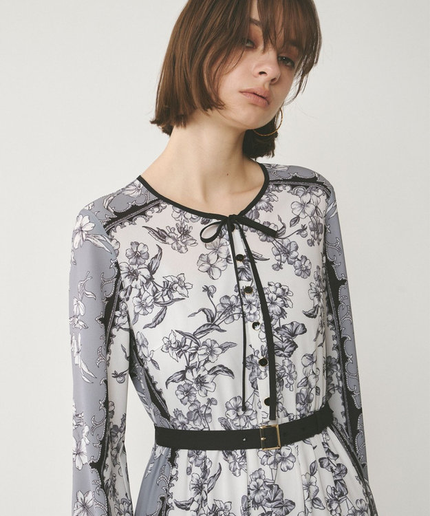 フラワーパネルプリントワンピース / GRACE CONTINENTAL | GRACE