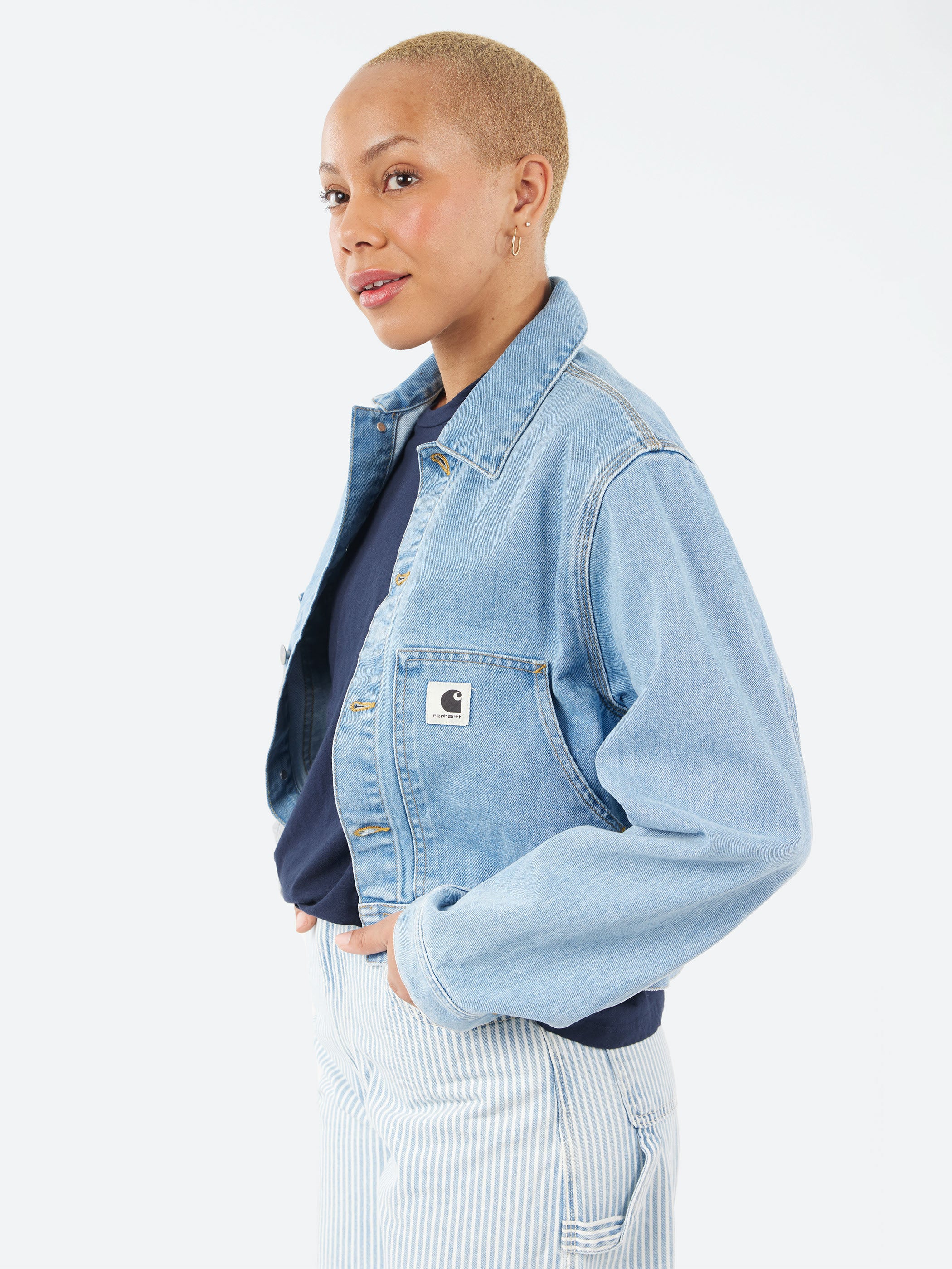 Carhartt WIP - Arca Jacket in Blue Stone Bleached – gravitypope