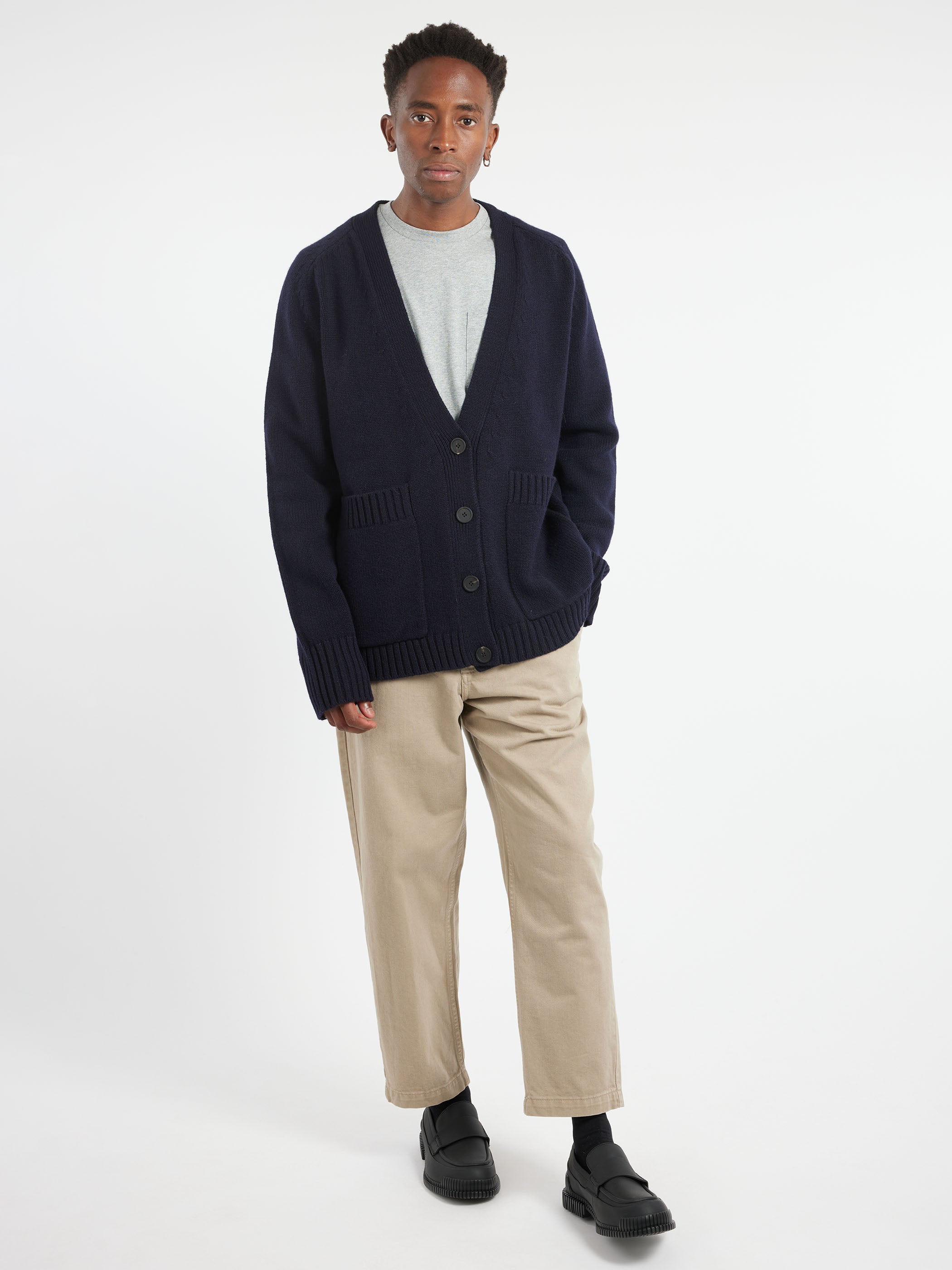 Studio Nicholson - Sen Cardigan in Darkest Navy – gravitypope