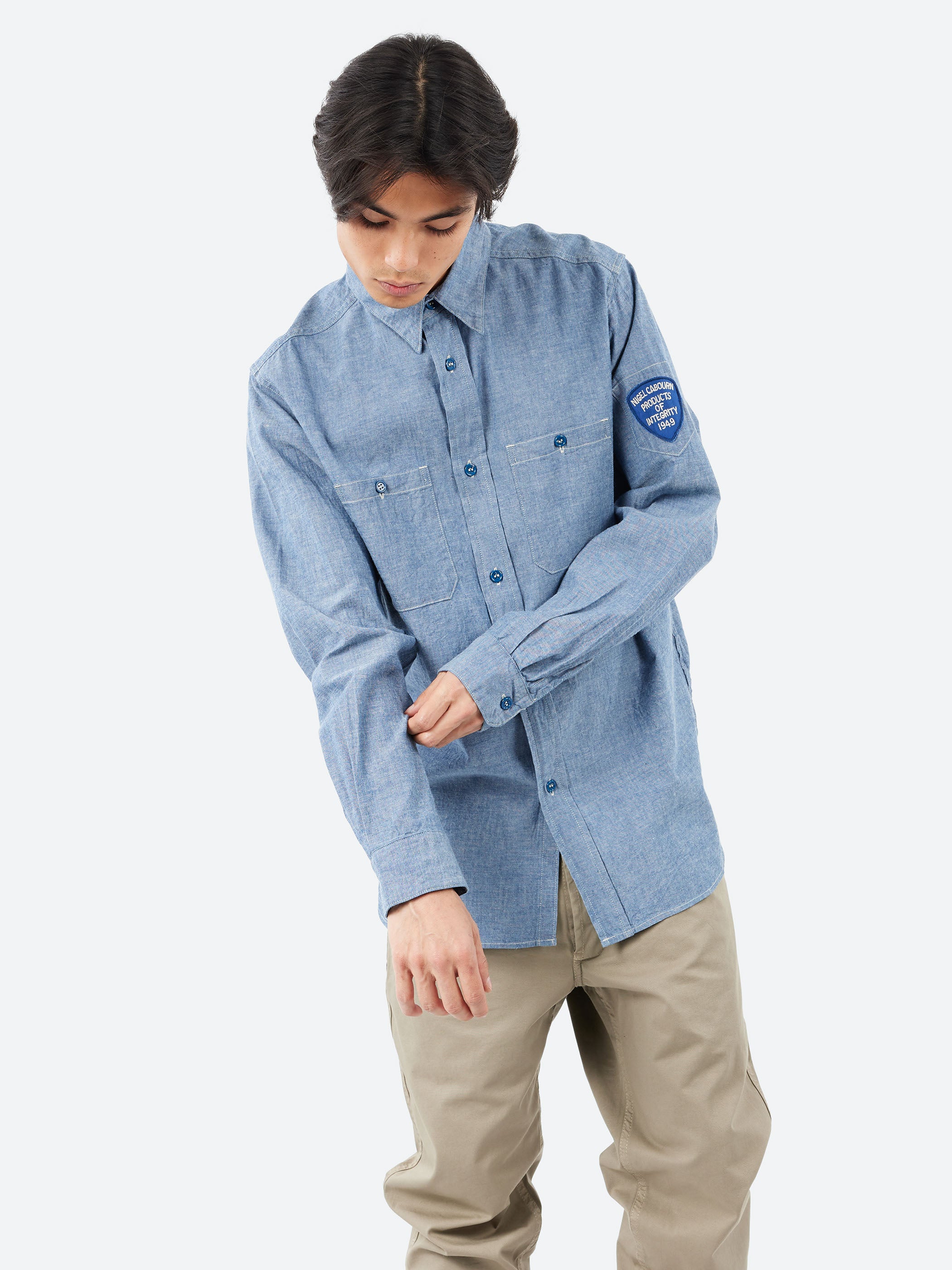 Nigel Cabourn - US Navy Shirt in Indigo – gravitypope