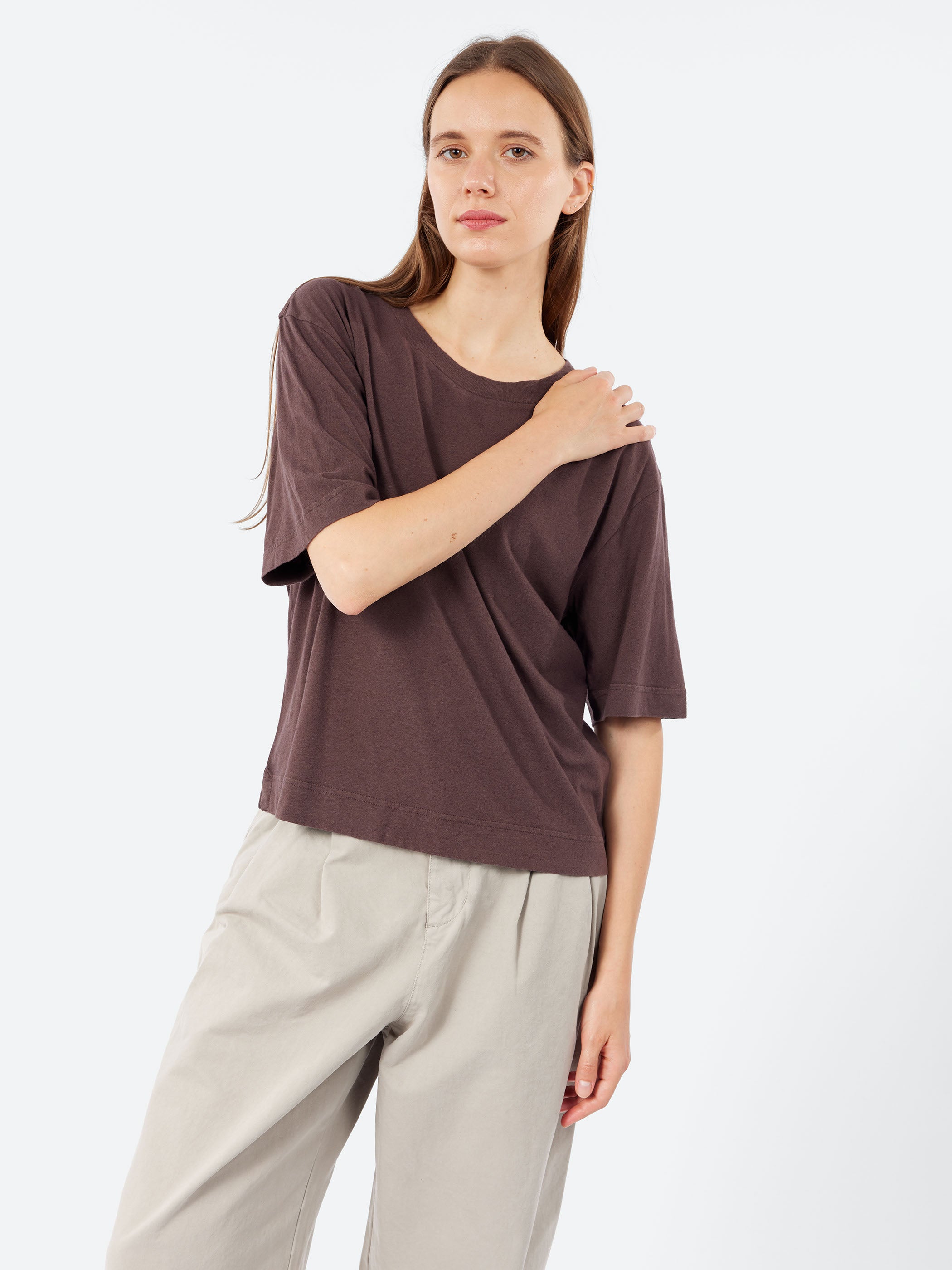 Margaret Howell - MHL Simple T-Shirt in Grape – gravitypope
