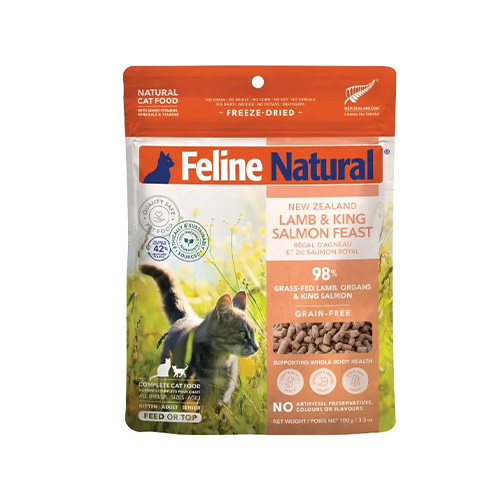 フィーライン ナチュラル フリーズドライ ラム＆キングサーモン