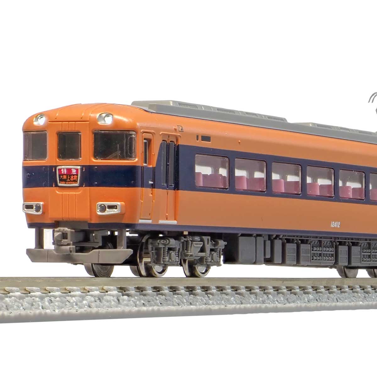 30464＞近鉄12410系（12412編成・旧塗装・喫煙室付き・貫通路開扉