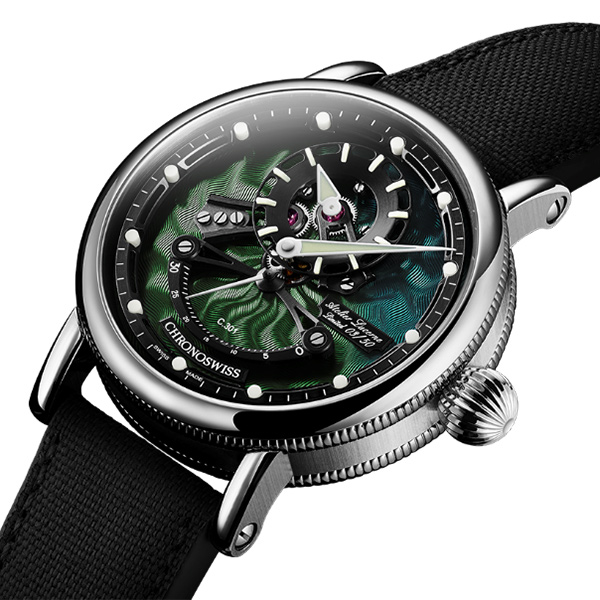 クロノスイス(CHRONOSWISS) 2022新作 独自のギョーシェ装飾＋CVD
