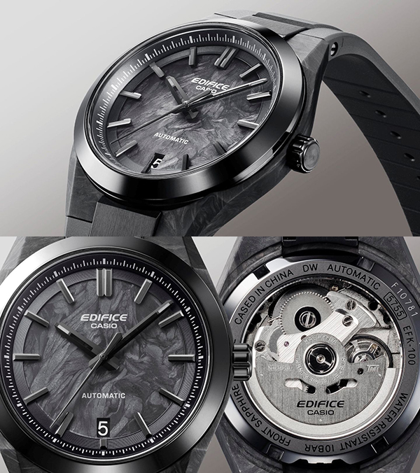 エディフィス(EDIFICE) 2025新作 強靭で軽量なフォージドカーボンを