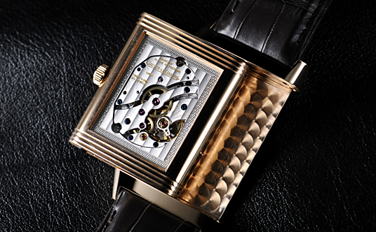 ジャガールクルト 純正スケルトン手巻き置き時計 ジャガールクルト