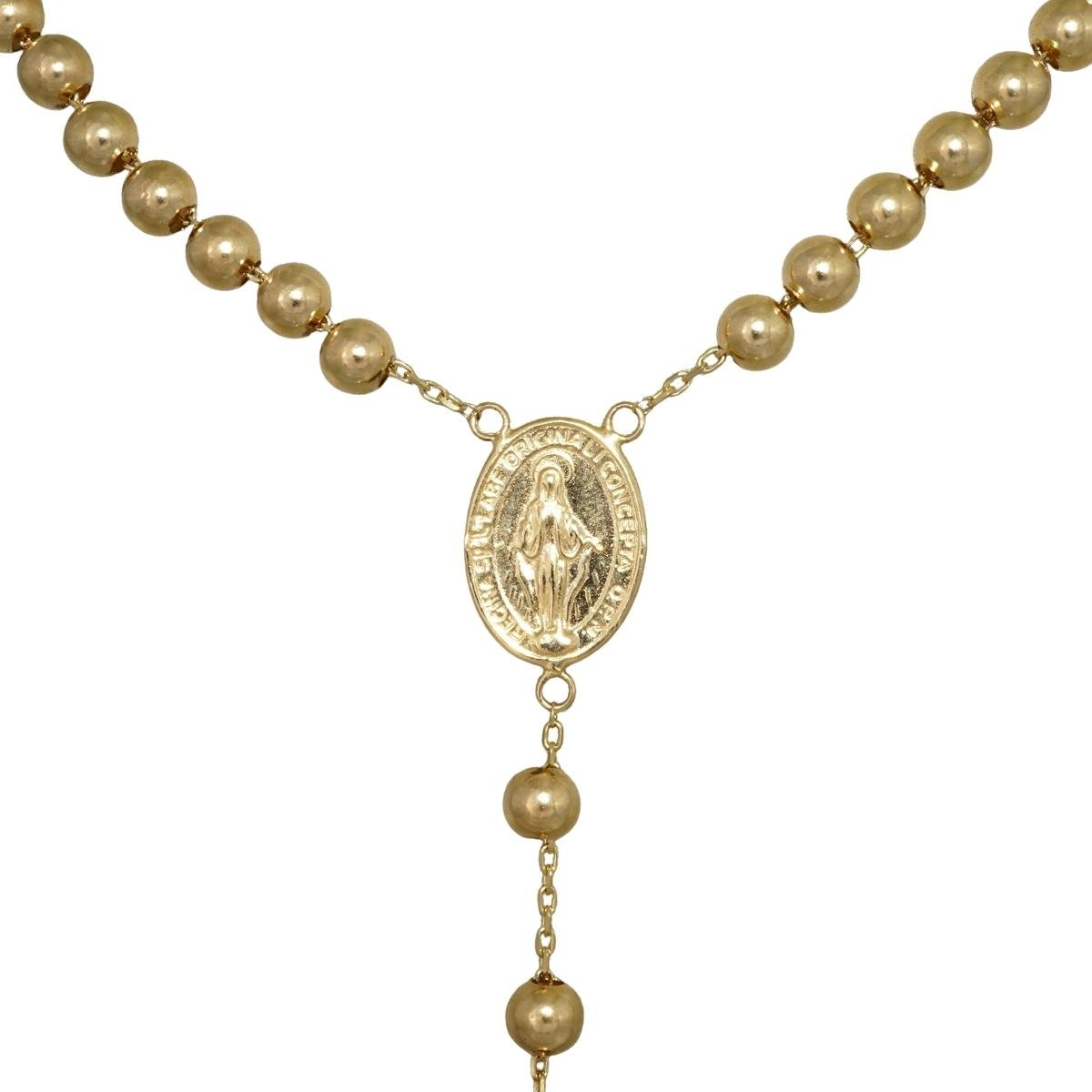 14k Yellow Gold Rosario Chain - Grimal Jewelry: Rolex Watches