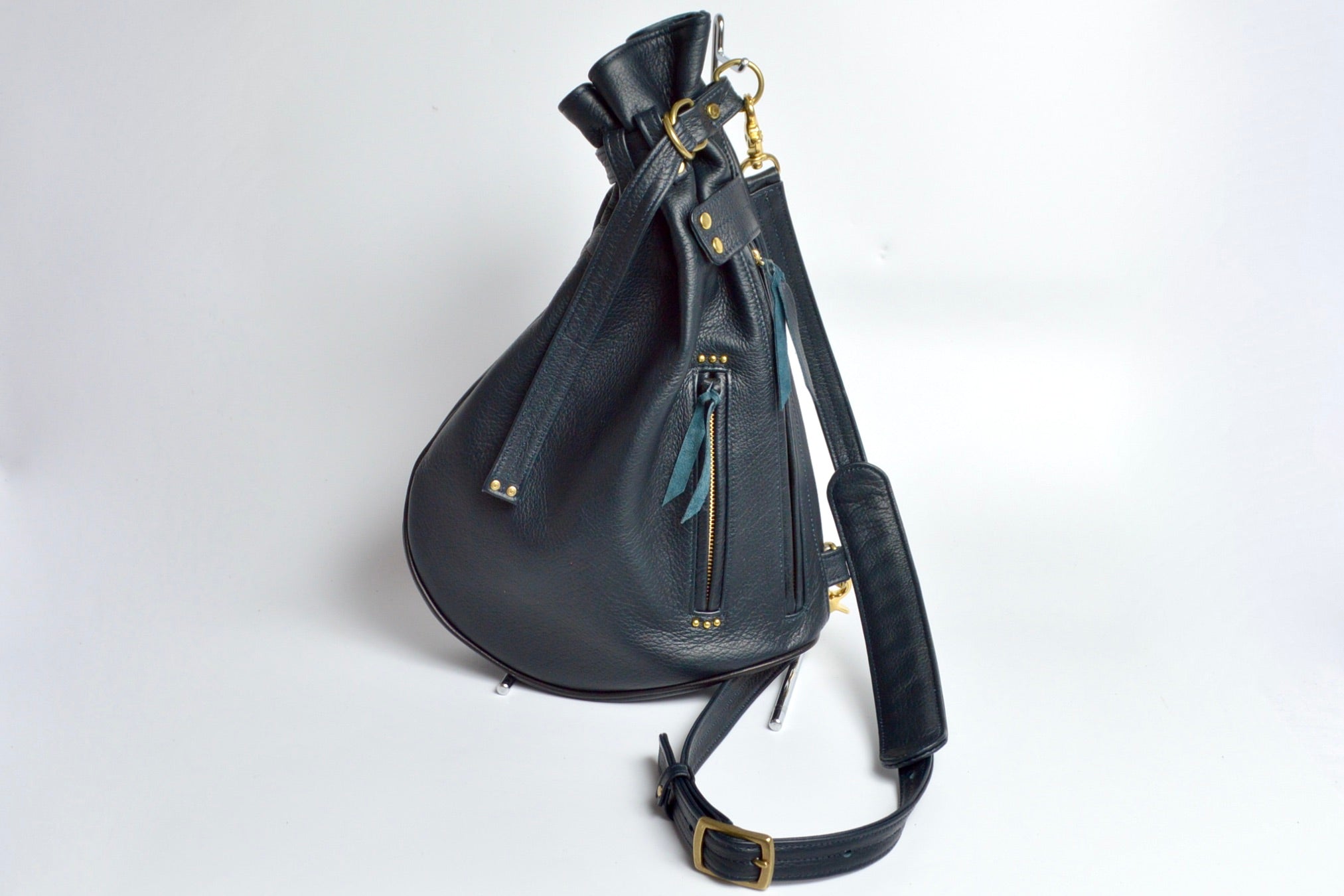 巾着ショルダーバッグ Hi-DK-100 信州鹿革