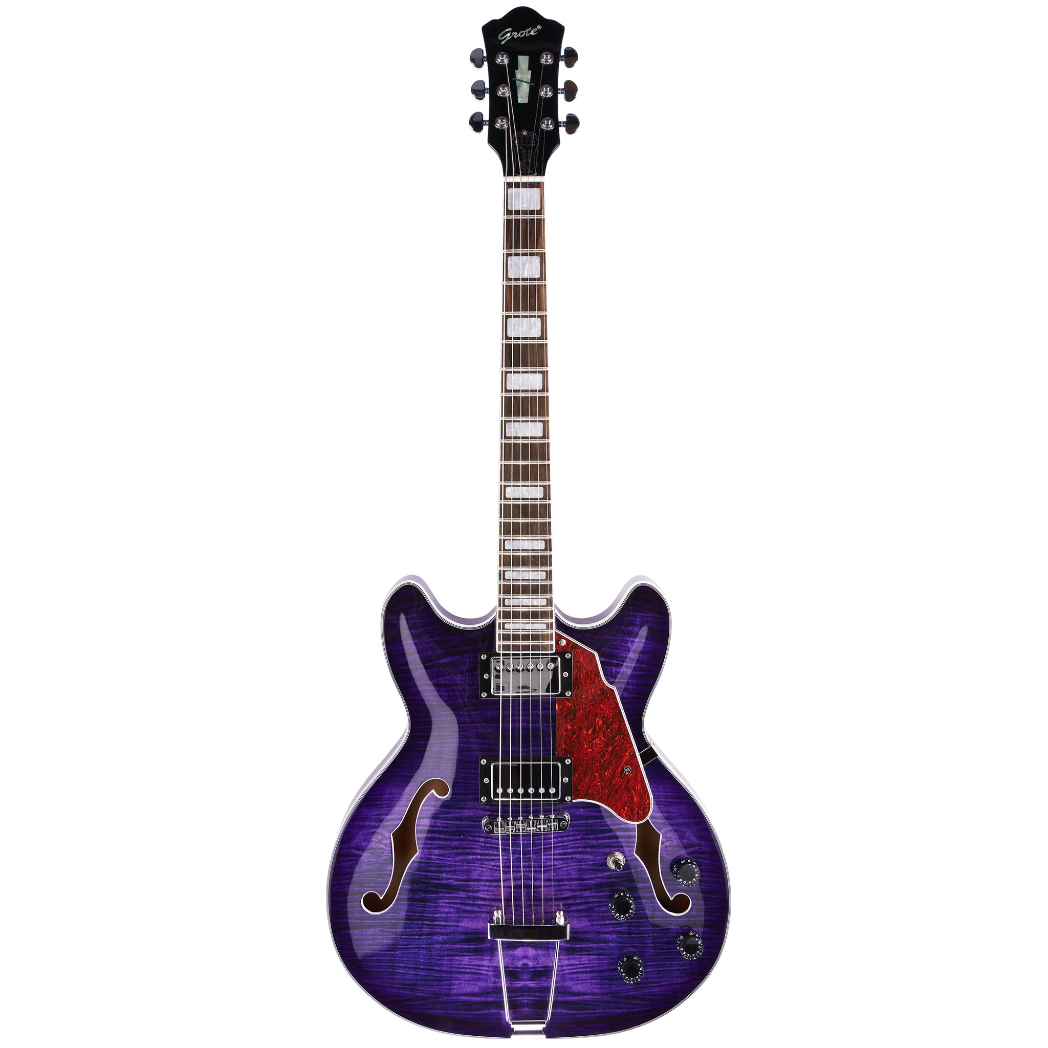 GROTE 335 style Semi-Hollow Body Jazz Electric Guitar – Grote Guitar