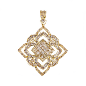 GSTV K18YG ブラウンダイヤモンド DIVA ミステリーセッティング