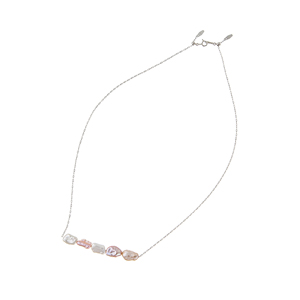 GSTV PT850 琵琶湖産 淡水真珠 ネックレス カンパニュラ Reinerose Keiko