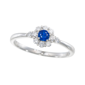 GSTV PT950 アウイナイト ダイヤ リング HA 約0.10ct D 約0.22ct