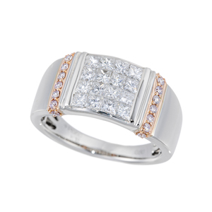 GSTV K18PG ピンクダイヤモンド Luxury スマイルライン ネックレス PD