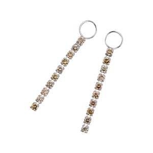 GSTV PT900 ブラウンダイヤモンド シルキータッチ チャーム BRD 約0.60ct